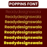 poppins font